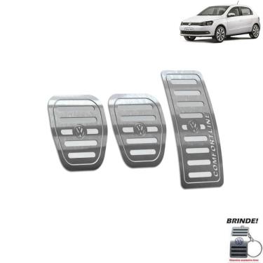 Imagem de Pedaleira Manual Volkswagen Gol Comfortline G6 G7 Prata