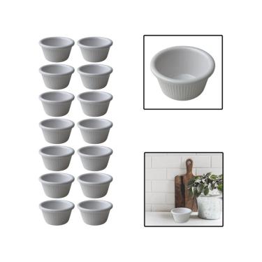 Imagem de Kit 14 Molheiras De Melamina Shoyu Molhos Ketchup 8 Cm 80Ml