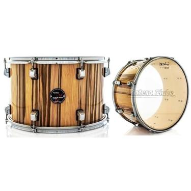Imagem de Zabumba Odery Equalizer Pure Natural Trees EQL.ZB16-PNT 16x10¨ com Peles Evans Exotic Apple Wood
