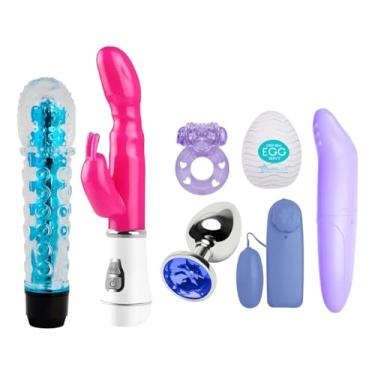 Imagem de Kit Sex Shop Golfinho Bullet Personal Plug Egg Jelly Anel