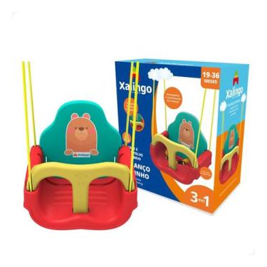 Imagem de Balanço Infantil Ursinho Com Encosto Regulável Xalingo
