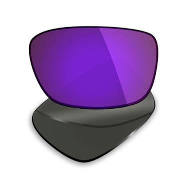 Imagem de Mryok Lentes de reposição polarizadas para óculos de sol Oakley Drop Point OO9367, HD Polarized, proteção UV, resistente a impactos e ajuste perfeito - roxo plasma