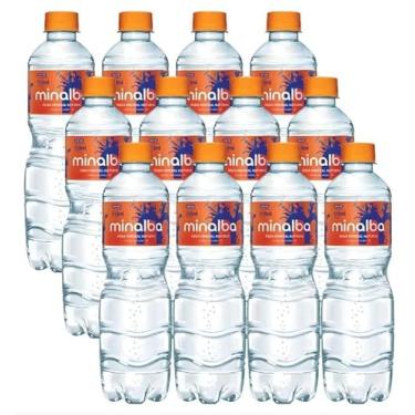 Imagem de Água Mineral com Gás Minalba, 510ml, Pacote com 12 Unidades, Garrafa Plástica PEAD, Temperatura Ambiente