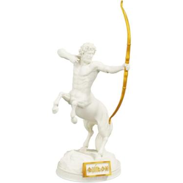Imagem de Estátua Quíron Mitologia Grega Estatueta - Centauro (Cor Mármore Dourado)
