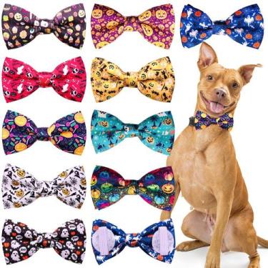 Imagem de Conjunto de gravatas-borboleta para cães PET SHOW Halloween 12 x 6,5 c