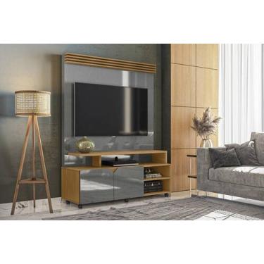 Imagem de Home p/ TVs até 60" Berlim Cinza Perolizado/Tauari - Lukaliam