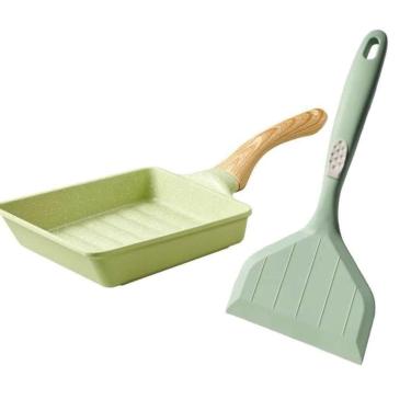 Imagem de Frigideira com Espatula Tamagoyaki de Alumínio Cerâmico 20cm