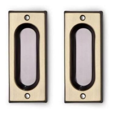 Imagem de Kit Com 4 Puxador Para Janela/porta De Correr Lo Sobrepor - Isero 