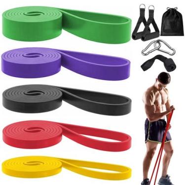 Imagem de Conjunto de 5 peças Pull-Up Assist Resistance Bands FateFan