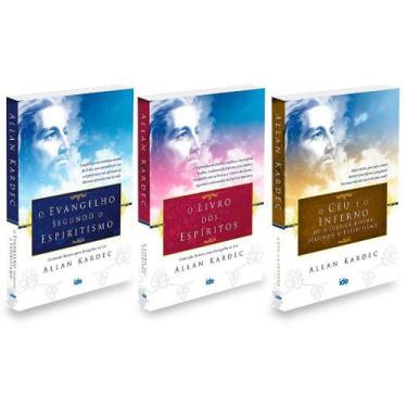 Imagem de Kit Kardec - 3 Livros: Evangelho, Livro dos Espíritos e Céu e o Infern
