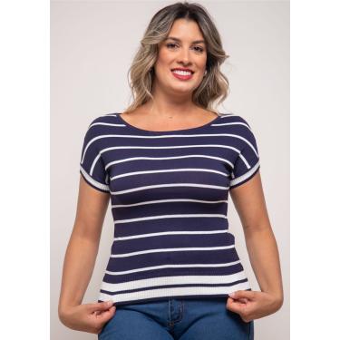 Imagem de Blusa Pau a Pique Modal Azul Marinho