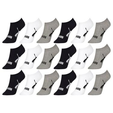 Imagem de Kit 18 Pares de Meias Puma Sapatilha Esportiva Feminino