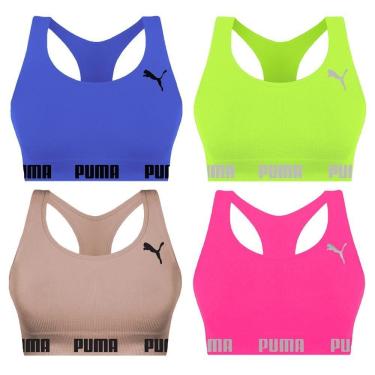 Imagem de Kit 4 Tops Puma Nadador Sem Costura Feminino