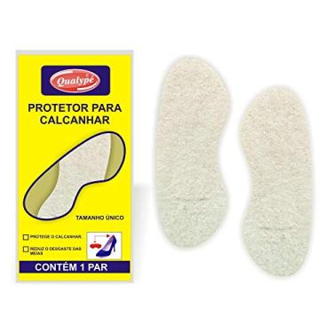 Imagem de QUALYPÉ Protetor De Calcanhar Em Feltro Adesivo Bege Qualypé Bege Único