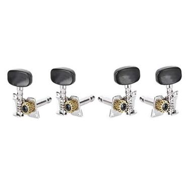 Imagem de RiToEasysports Pegs de Afinação de Ukulele Antiferrugem, Afinação Rápida e Precisa para Músicos, Metal + Plástico, Afinador de Cabeças de Ukulele