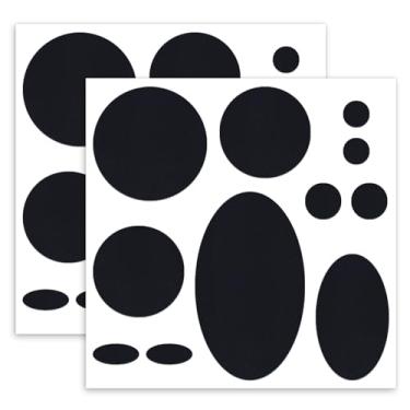 Imagem de Remendos de jaqueta: Remendo de reparo autoadesivo de fita de reparo de nylon à prova d'água | Remendos de tecido de nylon à prova d'água resistentes a rasgos para consertar furos nas roupas (preto)