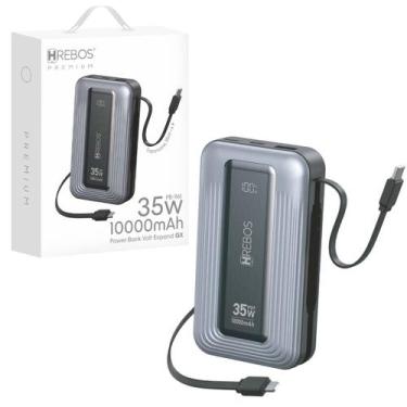 Imagem de Carregador Portátil Power Bank 10.000mAh Pd 35w Turbo Fast - Hrebos