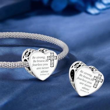 Imagem de 1 peça, banhado a prata, moderno, série bíblica de oração, para mulheres, pulseiras, pulseiras, faça você mesmo, fabricação de joias e roupas diárias, combinando, para mulheres, pulseiras, pulseiras