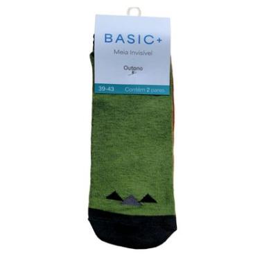 Imagem de Kit com 2 Meia Invisivel Triangu 39-43 B+