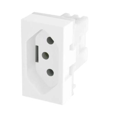 Imagem de Tomada 2P+T 10A Módulo Branca Evidence Fame - Ref. 3892