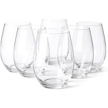 Imagem de Jogo com 6 Copos de Vidro Premium 475ml – Design ELEGANTE, RESISTENTE e VERSÁTIL para Sucos, Água, Drinks e Cafés | Ideal para Cozinha, Bar e Restaurante