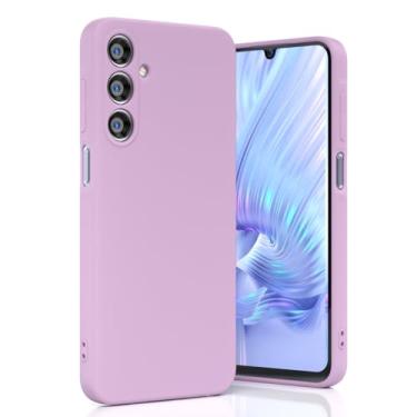 Imagem de Boaixiaen Compatível com Samsung Galaxy A16 5G, capa de telefone à prova de choque de silicone líquido fino macio TPU com proteção total à prova de choque para Galaxy A16 5G de 6,7 polegadas (roxa)