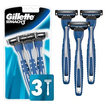 Imagem de Gillette Mach3 Lâminas de barbear descartáveis masculinas, 3 unidades