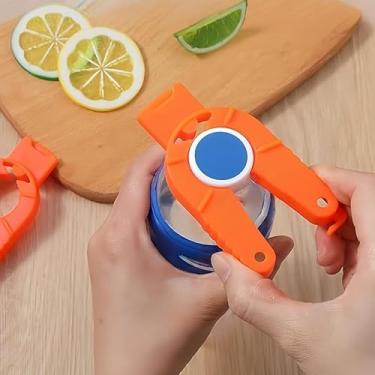 Imagem de Abridor de latas e várias garrafas, abridor de abas fácil para refrigerante, para coca, cerveja, garrafas de água de plástico, torção, sopa de puxar, ferramenta de cozinha ergonômica para mãos fracas