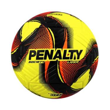 Imagem de Bola De Futebol Society Líder Tamanho 4 Penalty Original, Amarelo, Lar