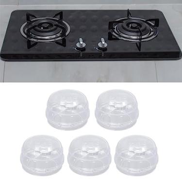 Imagem de Tampa do botão de fogão a gás de segurança infantil, resistência a altas temperaturas, evita vazamento acidental de gás para cozinhas domésticas