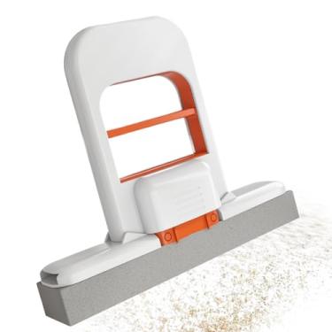 Imagem de Esfregão Espremedor,Dobrável com Auto-Escorredor para Pó,Esfregão Com Esponja Para Casa De Banho | Para Balcão Da Cozinha Sala De Estar Sala De Jantar Mesas De Café Garagem Vidro Parede Azulejo Espelh