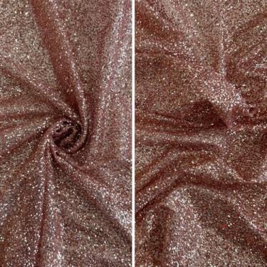 Imagem de Tecido Tule Com Glitter Pesado Explosão | 1,50m (Rosa Nude,0,50m)