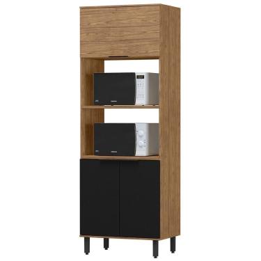 Imagem de Torre Quente Mdf 3 Portas 80 Cm Tosc Tt001 Freijo Nero Mxm Freijo Nero