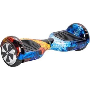 Imagem de Overboard Azul E Amarelo Fogo Skate Eletrico Brinquedo Moderno - GBG S