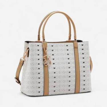 Imagem de Bolsa Feminina Chenson Cristal Monograma Bege-Feminino