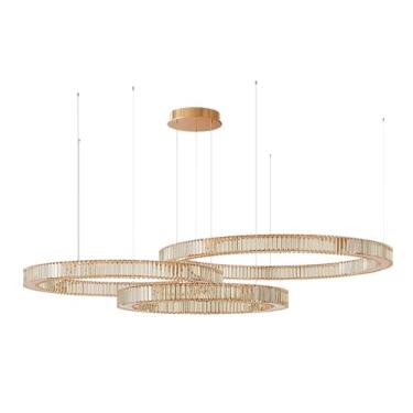 Imagem de Pendente Sintonia Dourado E Champanhe 3000K 168W Sl-0579Xl/H3-A Gd+Chp