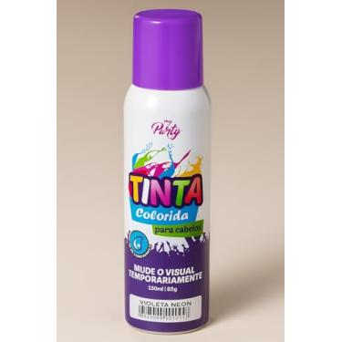 Imagem de Tinta Colorida Infantil para Cabelos Spray Neon Violeta 150ml 85g – Lavável, Temporária e Segura para Crianças, Ideal para Festas e Fantasias, Efeito Neon