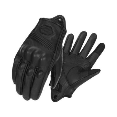 Imagem de Luvas de Couro para Motocicleta - À Prova d'Água, Respirável, em Couro