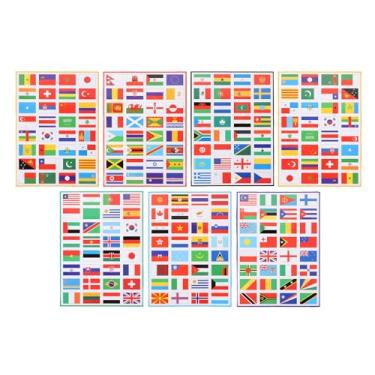 Imagem de SAFIGLE 7 Folhas de Adesivos de E Decalques de de Futebol, Adesivos de Nacionais Em Pvc para Decoração de Jogos de Futebol E Uso Escolar (modelos)