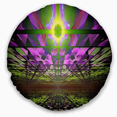 Imagem de Sala de estar, sofá, almofada de alta qualidade + capa de almofada impressa em ambos os lados da Designart Fractal Cosmic Apocalypse