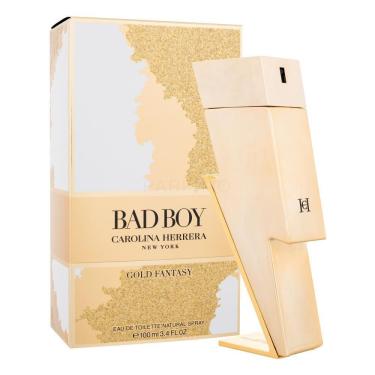 Imagem de Perfume Carolina Herrera Bad Boy Gold Fantasy - Eau De Toilette - 100 Ml Volume Da Unidade 100 Ml