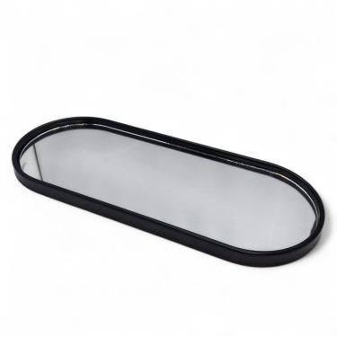 Imagem de Bandeja Espelhada Decorativa Preta Sala Lavabo 29 cm