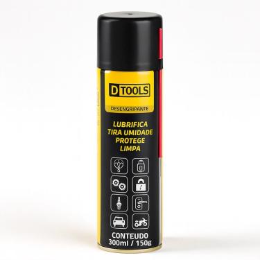 Imagem de Óleo Desengripante Spray Lubrificante e Anticorrosivo Industrial e Residencial 300ml - Dtools