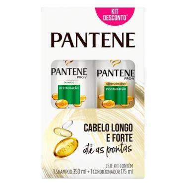 Imagem de Kit pantene restauração shampoo 350ml + condicionador 175ml