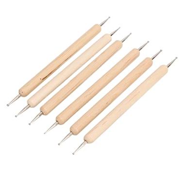Imagem de LiebeWH Conjunto de Caneta Pontilhadora de Extremidade Dupla, 6 Peças, Ferramenta de Gravação de Aderência Firme para Arte Em Unhas, Pintura Em Relevo e Couro, Faça você Mesmo