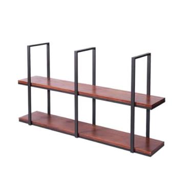 Imagem de Prateleira de armazenamento de teto, prateleiras flutuantes suspensas, prateleiras de armazenamento, prateleira de armazenamento de cozinha de 2 camadas para garagem de cozinha (100 x 30 cm)