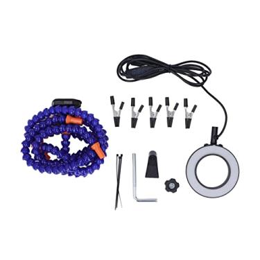 Imagem de Estação de solda de luz de lupa flexível USB com 5 garras de mão de ajuda de soldagem para eletrônicos (-1011220156912)