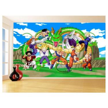Imagem de Papel De Parede Dragon Ball Goku Vegeta Anime 3,5M Dbz464 - Você Decor