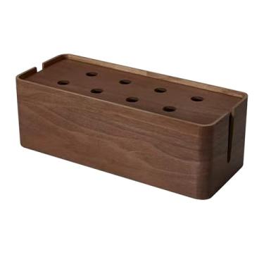 Imagem de SiaBiced Caixa organizadora de cabos, ocultadora de fios, para modem, à prova de poeira, ideal para escola, casa, sala de estar, escritório e home theater, Grande