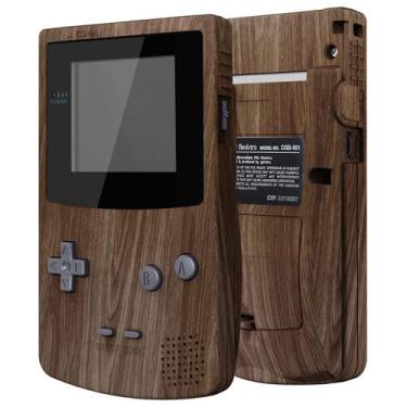Imagem de Capa de reposição Gameboy Color ExtremeRate Wood Grain IPS